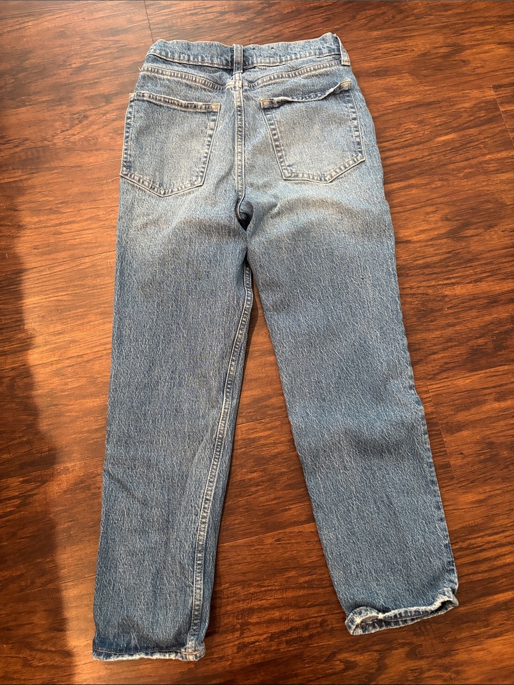 GAP Cheeky Straight High Rise Light Blue Denim Jeans - Picture 3 of 3